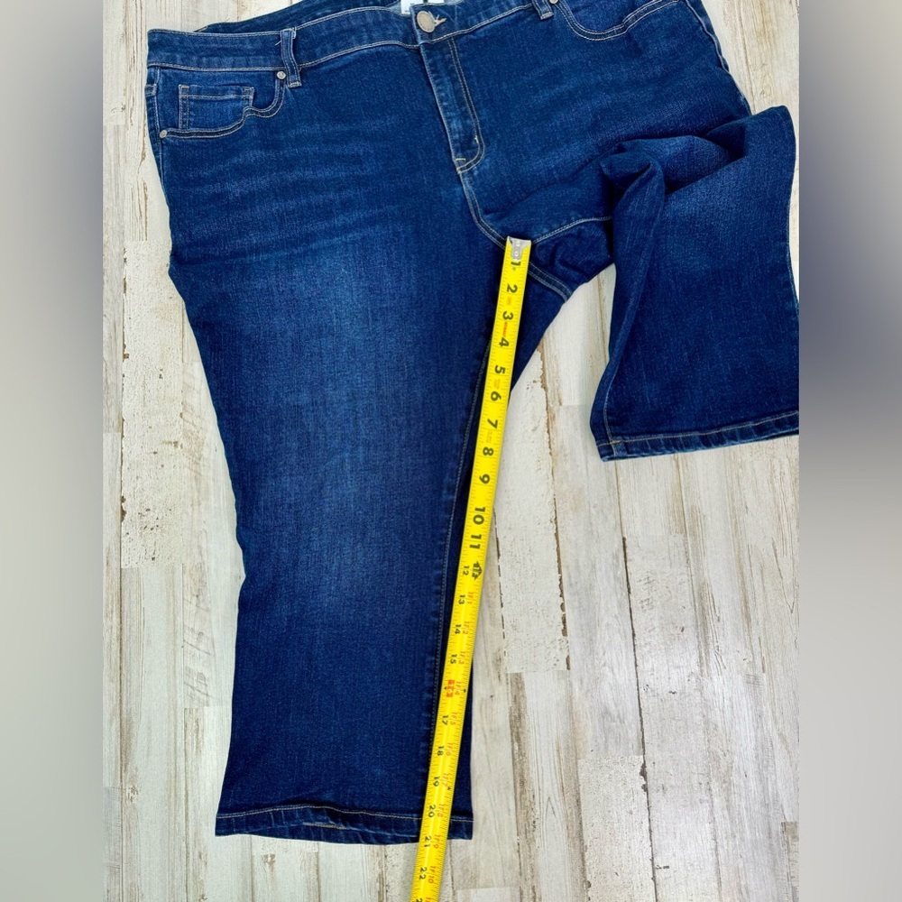 Lane Bryant Capri Jeans Womens 20 (44x21) Blue Denim High Rise - Picture 6 of 10